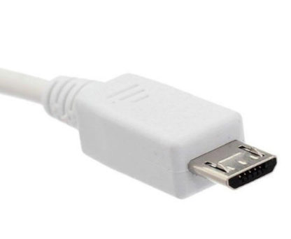 Micro USB 2.0 to Ethernet plug.