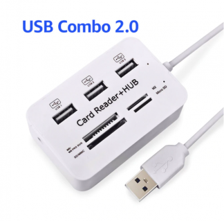 USB hub card reader