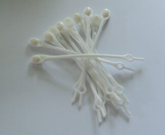 Silicone shoelaces. White stretching shoe laces