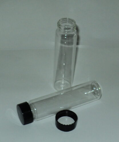 Glass lab vial 50 ml. Double shot.